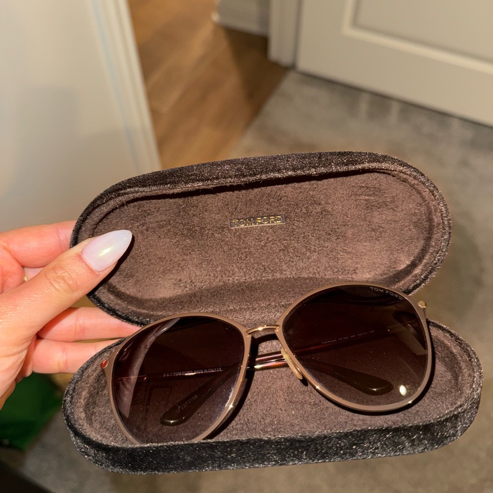 Tom Ford Brown Sunglasses with Case